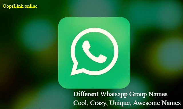 Different Whatsapp Group Names